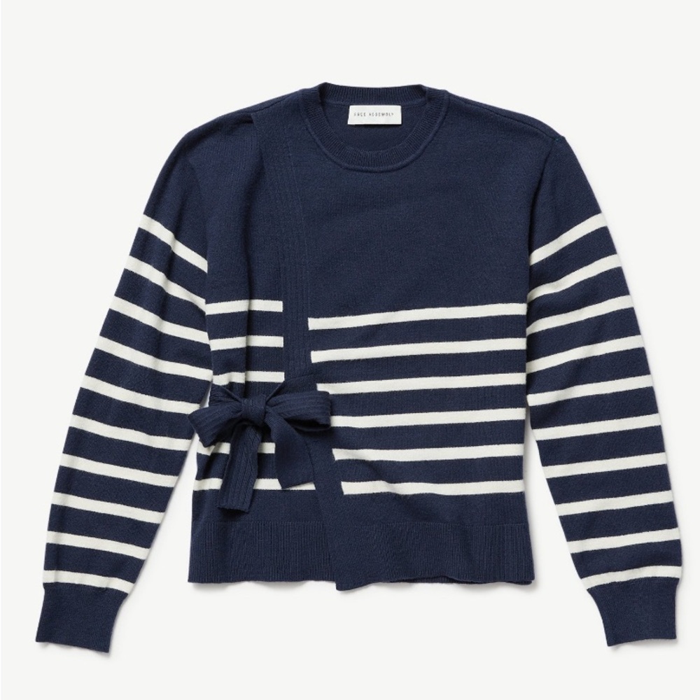 Free Assembly Girls Faux Wrap Sweater, Sizes XXL